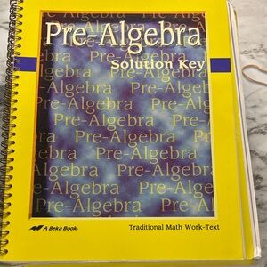 Pre-Algebra Solution Key - Yellow Cover